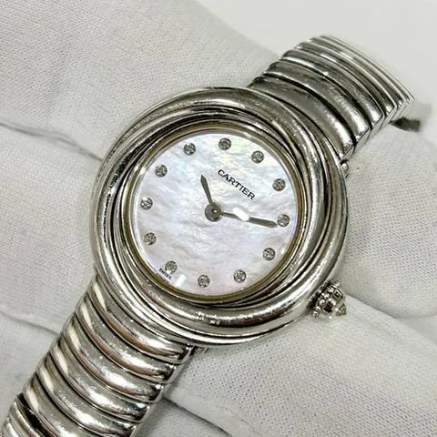 Cartier Trinity WG2008U1 27mm White gold Mother-of-pearl 5