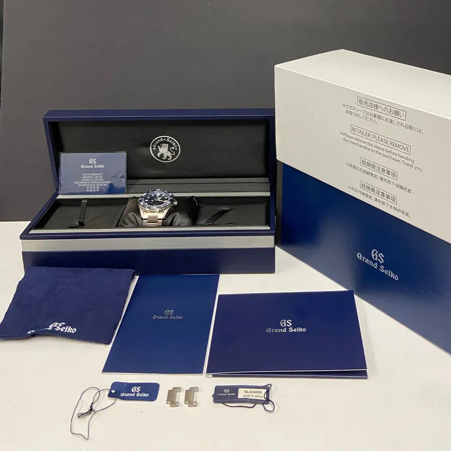 Grand Seiko Evolution 9 SLGA023 44mm Titanium Blue 7