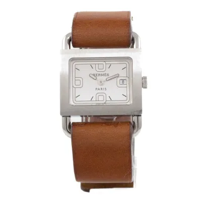 Hermès Barenia BA1.210 25mm Stainless steel White