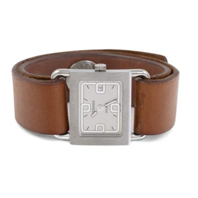 Hermès Barenia BA1.210 25mm Stainless steel White 5