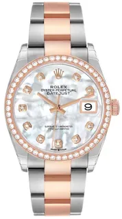 Rolex Datejust 36 126281RBR Stainless steel$Everose rose gold White