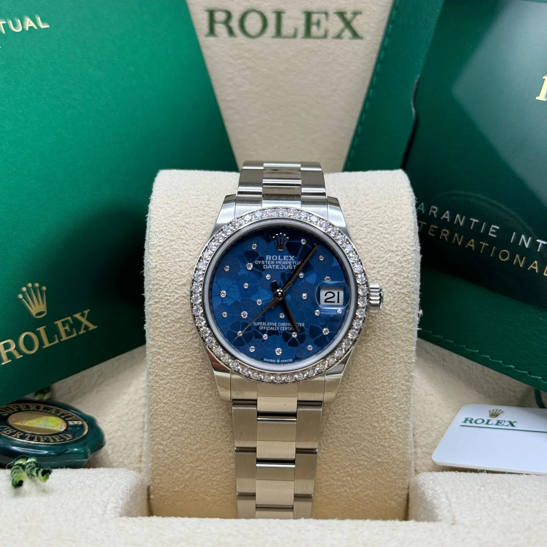 Rolex Datejust 278384RBR-0039 31mm White gold and Oystersteel Blue