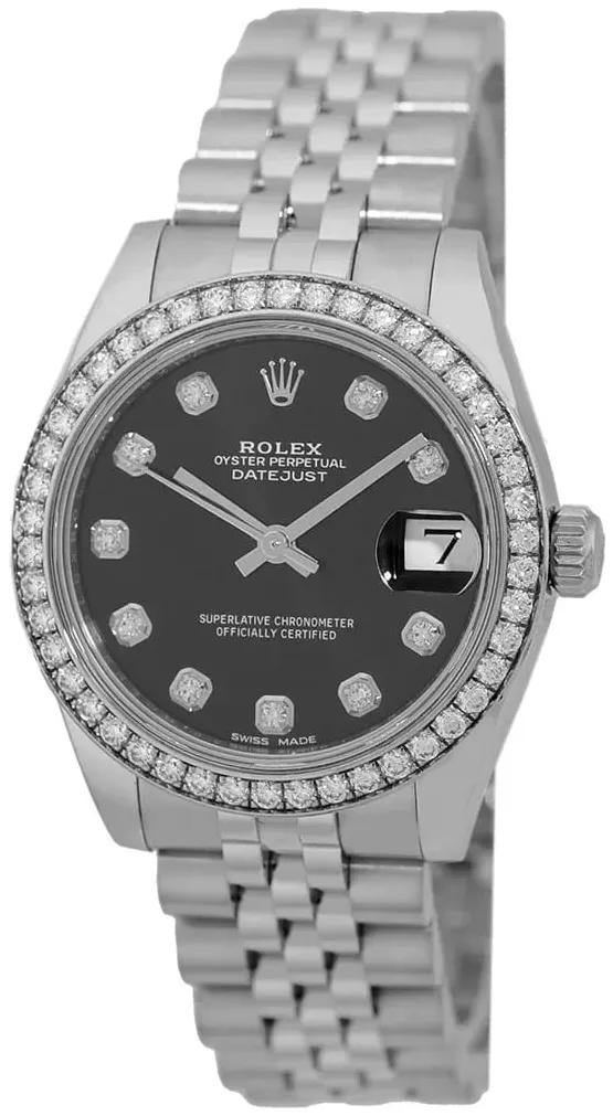 Rolex Datejust 31 178384-0052 31mm White gold Black