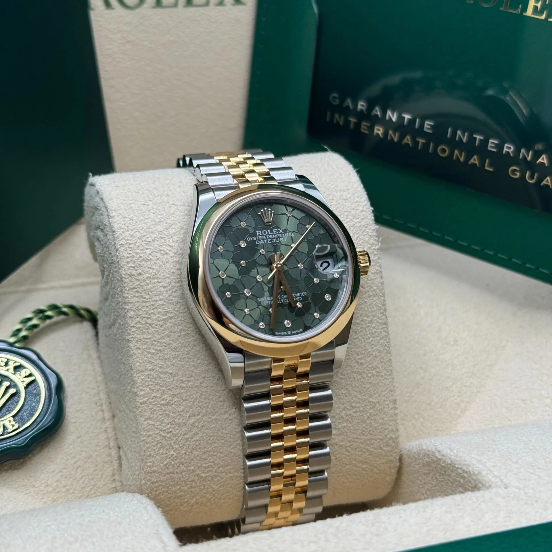 Rolex Datejust 31 278243-0032 31mm Yellow gold and Oystersteel Green 2