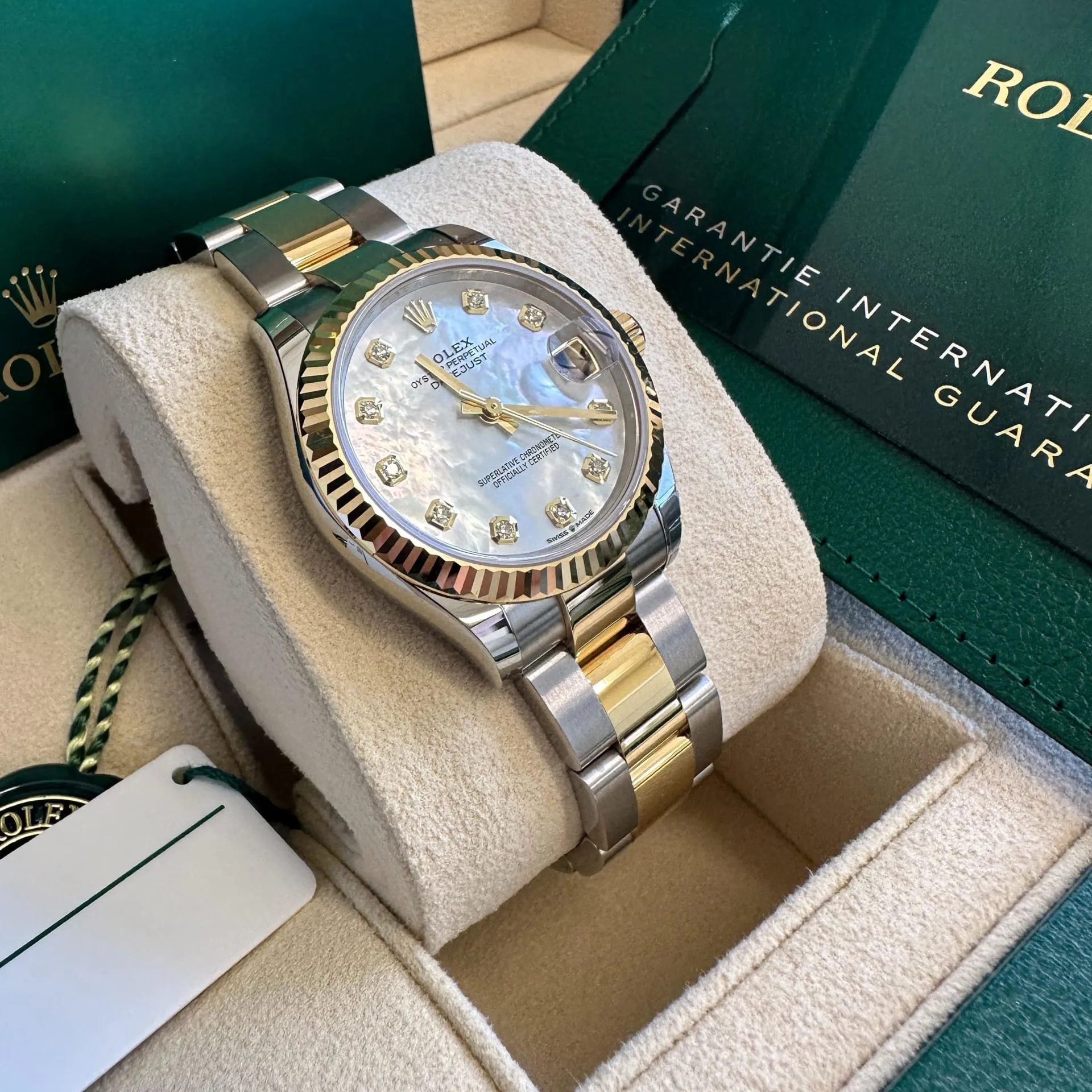 Rolex Datejust 31 278273-0027 31mm Yellow gold and Oystersteel White