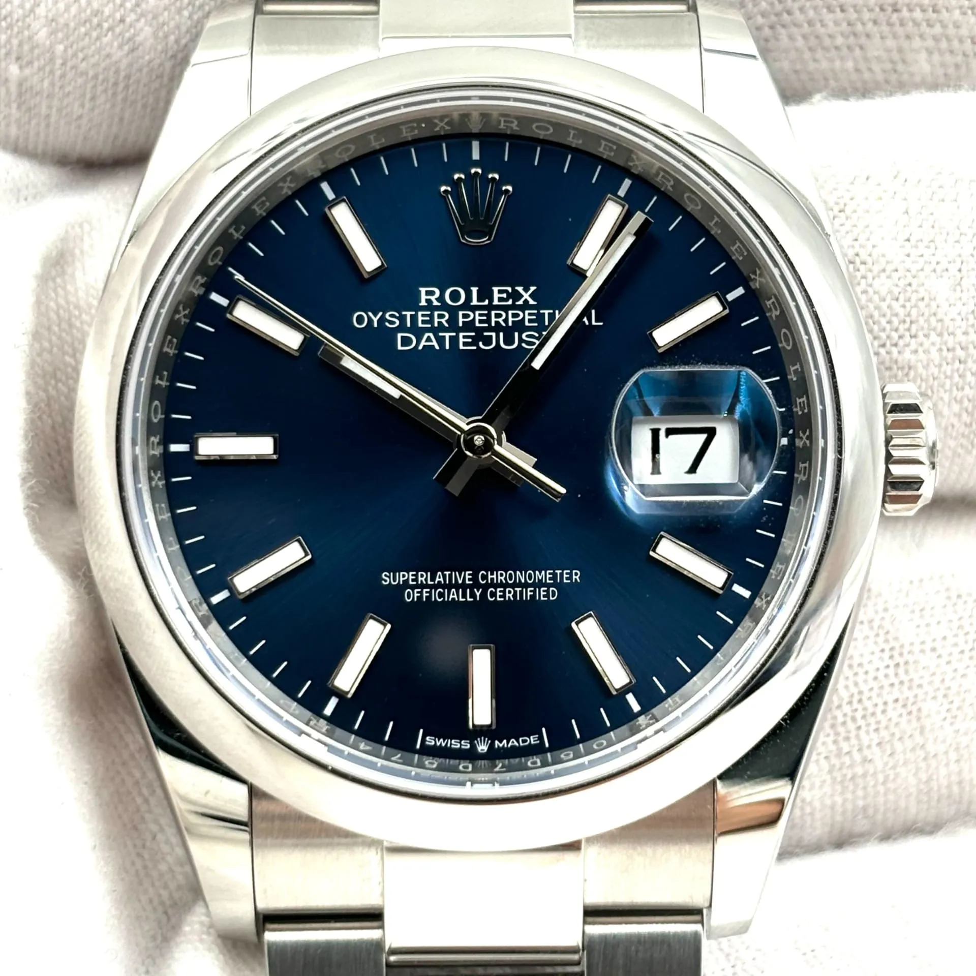 Rolex Datejust 36 126200-0006 36mm Oystersteel Blue