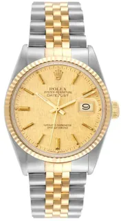 Rolex Datejust 36 16013 Yellow gold Champagne