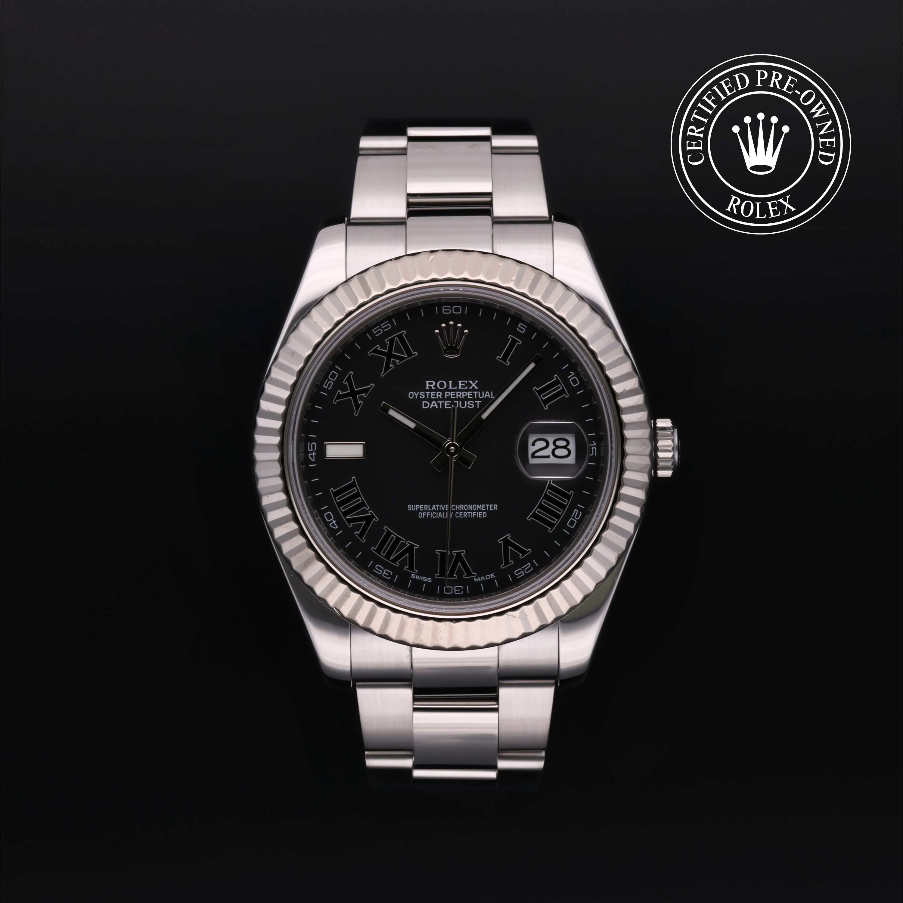 Rolex Datejust II 116334 41mm Stainless steel Black