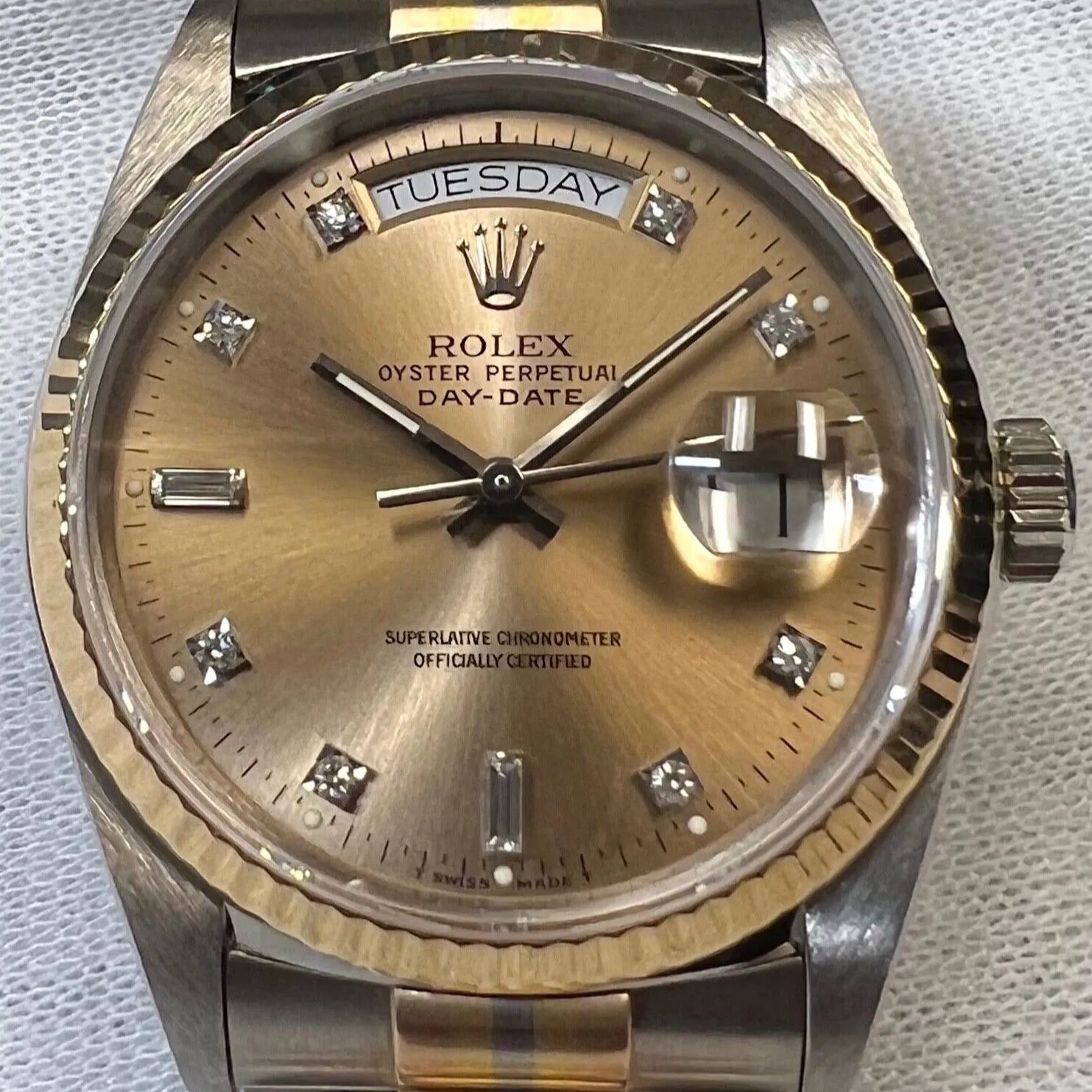 Rolex Day-Date 18039B 36mm Yellow gold Salmon