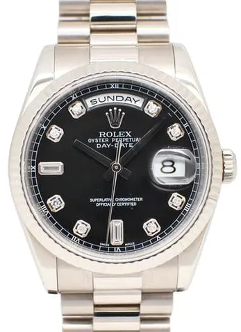 Rolex Day-Date 36 118239A 36mm White gold Black