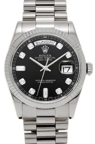 Rolex Day-Date 36 118239A 36mm White gold Black