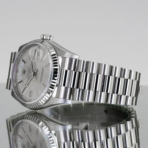 Rolex Day-Date 36 18239 36mm White gold Silver 3