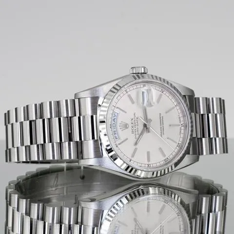 Rolex Day-Date 36 18239 36mm White gold Silver 6