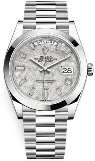 Rolex Day-Date 40 228206-0036 Platinum Silver