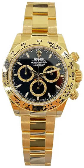 Rolex Daytona 126508-0004 40mm 18k yellow gold Black