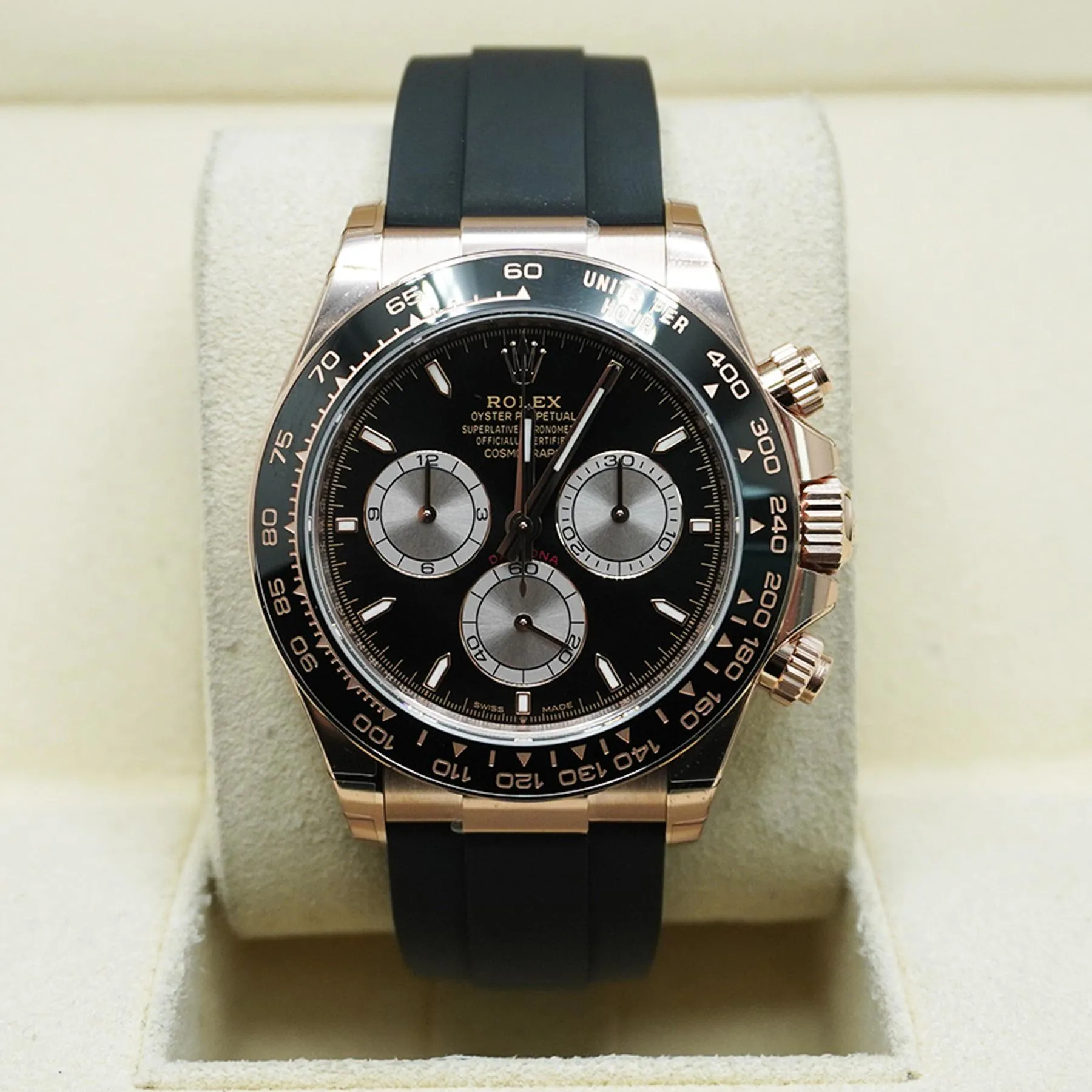 Rolex Daytona 126515LN-0002 40mm Everose gold Black