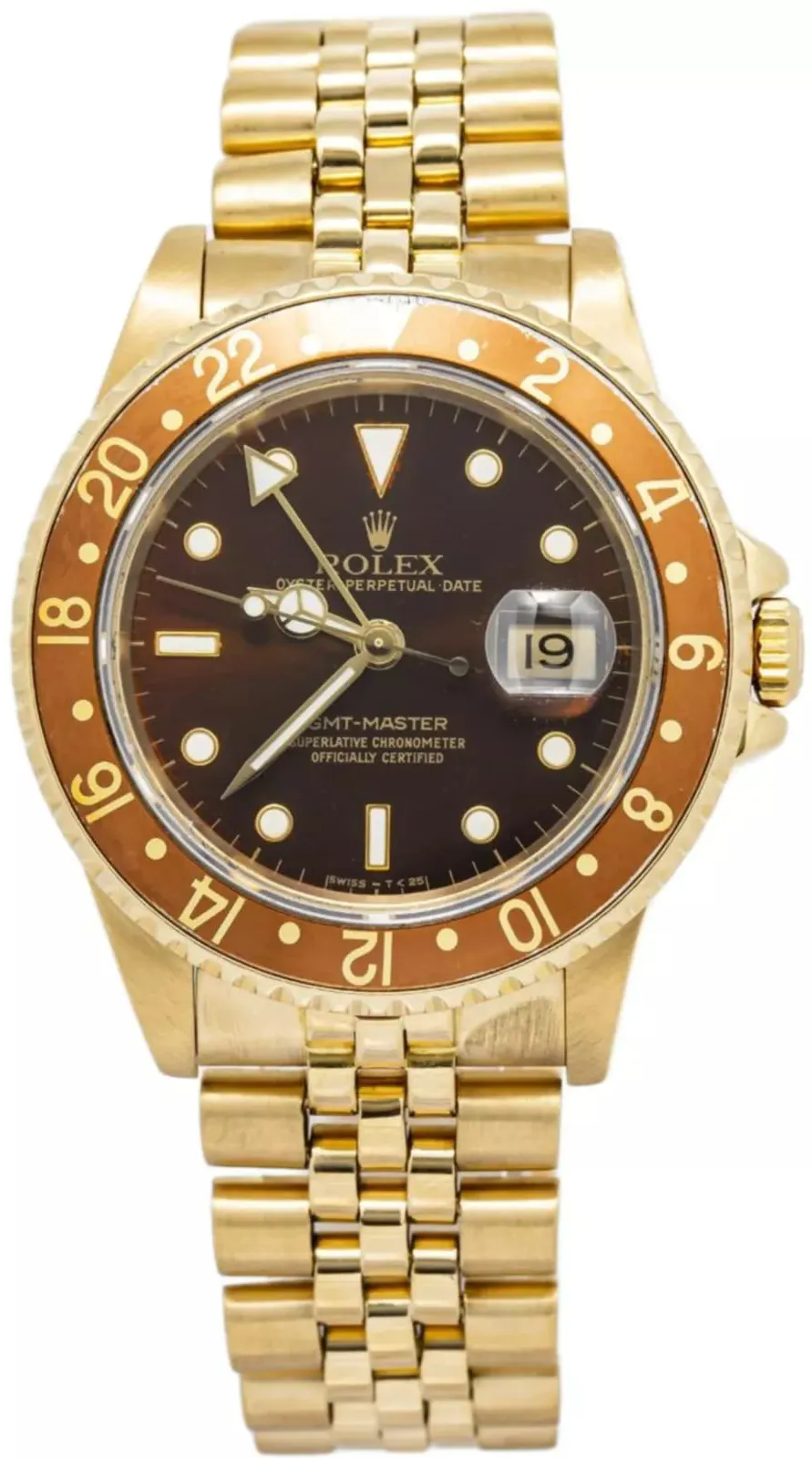 Rolex GMT-Master 16758 40mm Yellow gold Black