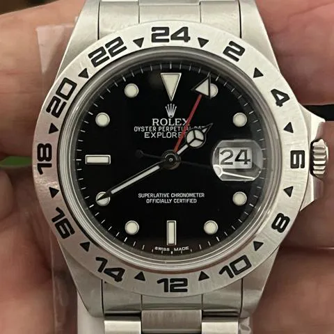 Rolex Explorer II 16550 40mm Stainless steel Black