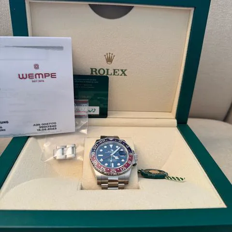 Rolex GMT-Master II 126719BLRO 40mm White gold Blue