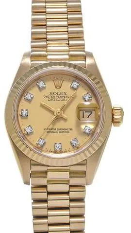 Rolex Datejust 69178G 26mm Yellow gold Champagne