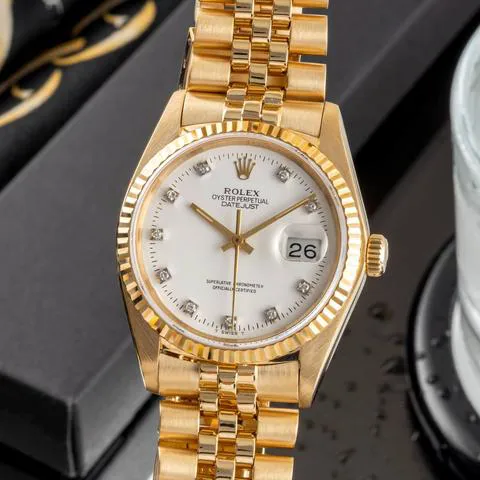 Rolex Datejust 36 16018 36mm Yellow gold White