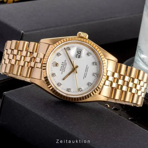 Rolex Datejust 36 16018 36mm Yellow gold White 1