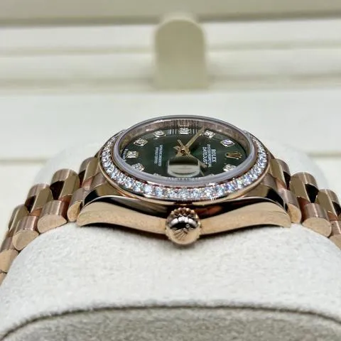 Rolex Lady-Datejust 279135RBR 28mm Rose gold Green 5