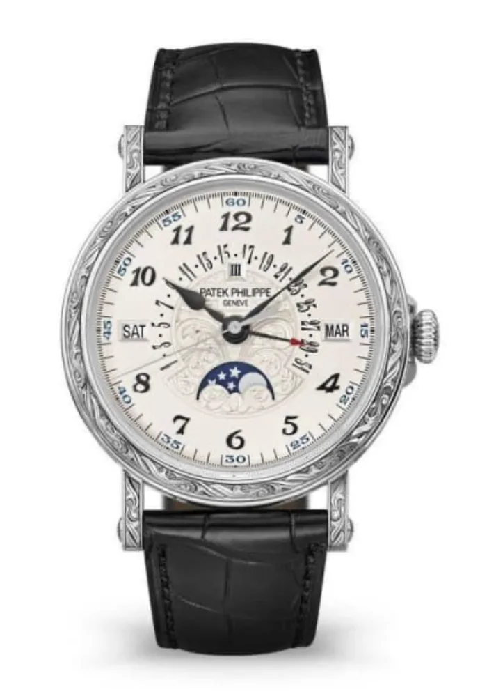 Patek Philippe Perpetual Calendar 5160/500G-001 38mm White gold Silver