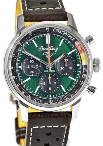 Breitling Top Time AB01762A1L1X1 41mm Stainless steel Green