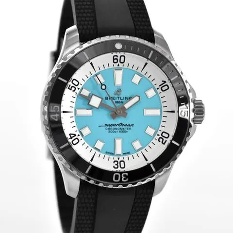 Breitling Superocean A17376211L2S1 44mm Stainless steel Turquoise