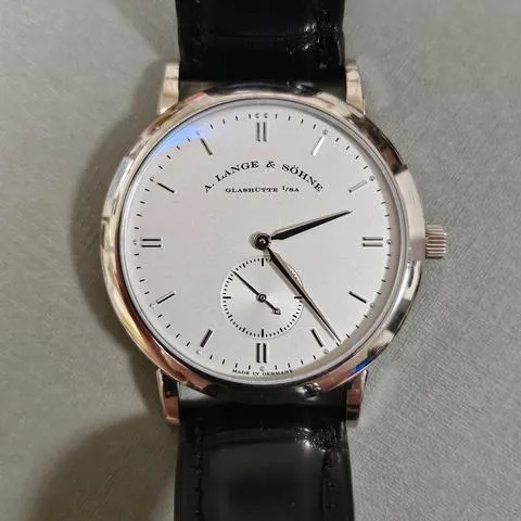 A. Lange & Söhne Saxonia 215.026 37mm White gold Silver