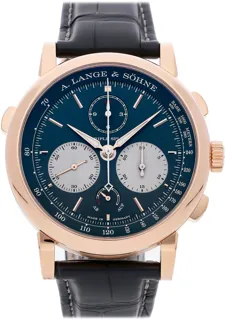 A. Lange & Söhne Saxonia 424.037F Rose gold Blue