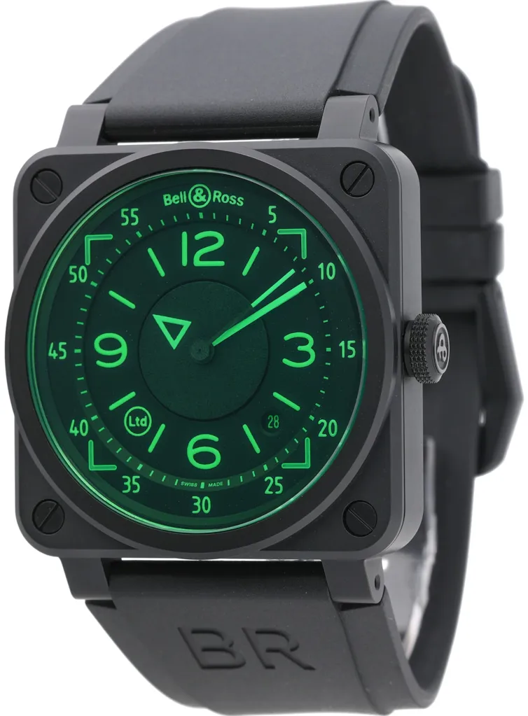 Bell & Ross BR03-92 03-92 HUD 42mm Ceramic Green 1