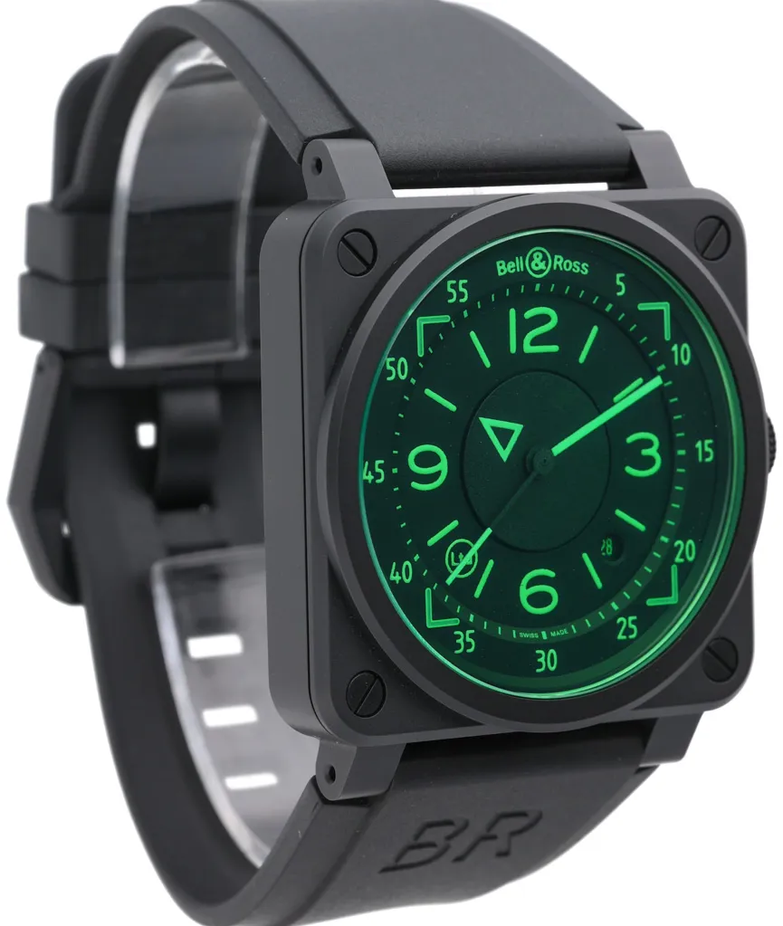 Bell & Ross BR03-92 03-92 HUD 42mm Ceramic Green 3