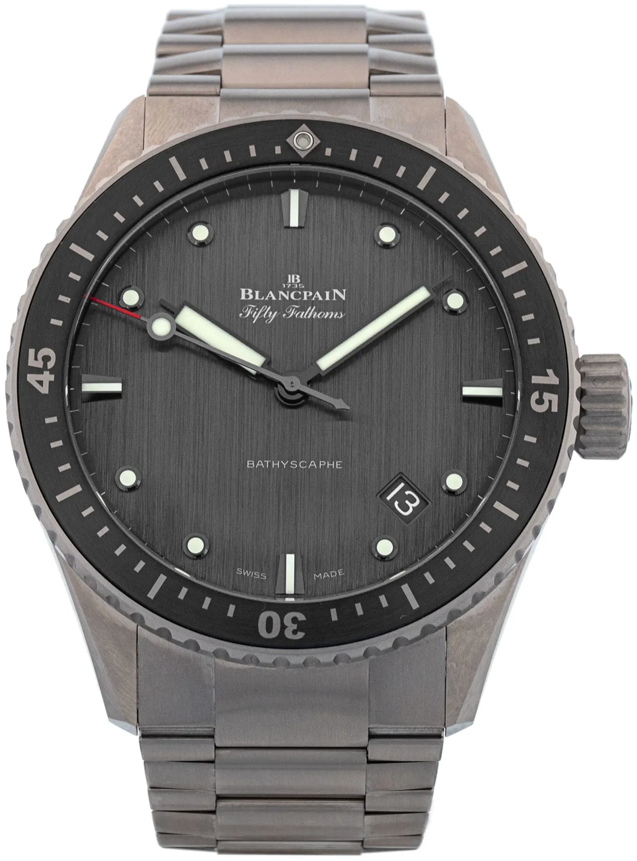 Blancpain Fifty Fathoms Bathyscaphe 5000 1210 98S 43mm Titanium Anthracite