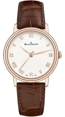 Blancpain Villeret Ultra-Slim 6104-3642-55A 29.2mm Rose gold White