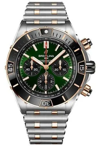 Breitling Chronomat UB0136251L1U1 44mm Yellow gold and Stainless steel Green