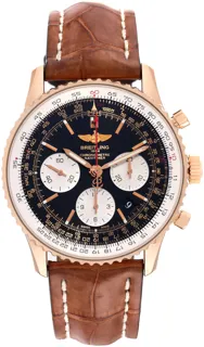 Breitling Navitimer RB0120 18k rose gold Black