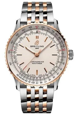 Breitling Navitimer U17329F41G1U1 41mm Yellow gold and Stainless steel Champagne