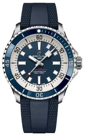 Breitling Superocean A17375E71C1S1 42mm Yellow gold and Stainless steel Blue