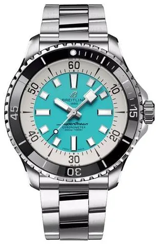 Breitling Superocean A17376211L2A1 44mm Stainless steel Turquoise