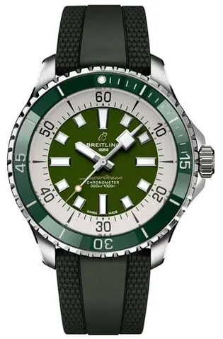 Breitling Superocean A17376A31L1S1 44mm Stainless steel Green