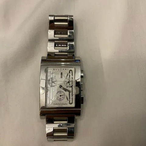 Bulgari Rettangolo RT45S 26mm Stainless steel White 7