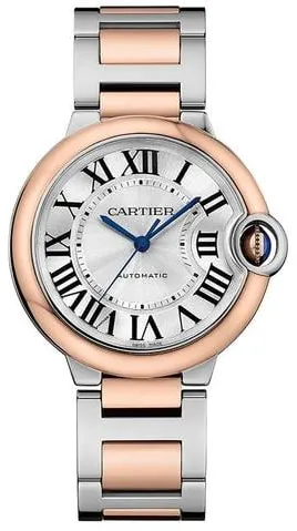 Cartier Ballon Bleu de Cartier W2BB0033 36mm Yellow gold and Stainless steel Silver