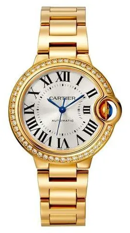 Cartier Ballon Bleu de Cartier WJBB0069 33mm Yellow gold Silver