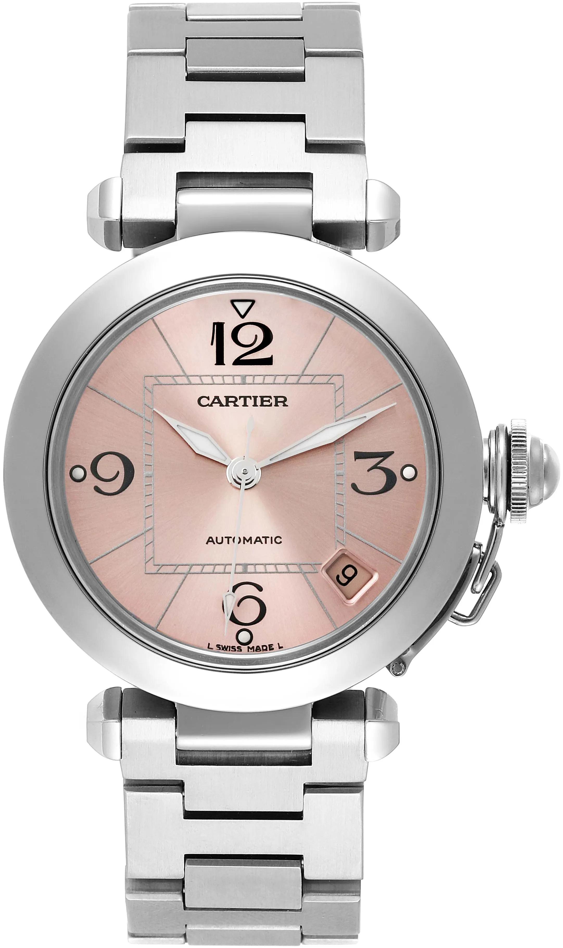 Cartier Pasha C W31075M7 35mm Stainless steel Rose