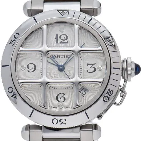 Cartier Pasha W31040H3 38mm Stainless steel Silver