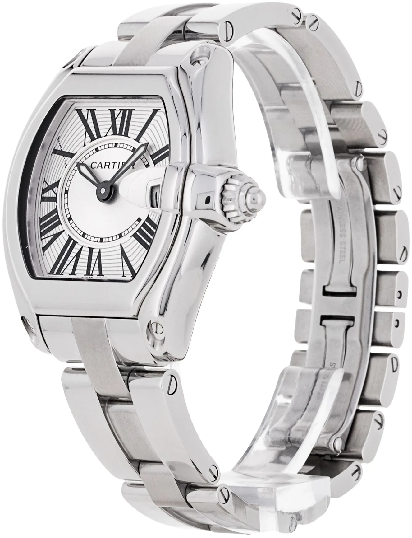 Cartier Roadster W62016V3 32mm Stainless steel Silver Roman Numeral 1