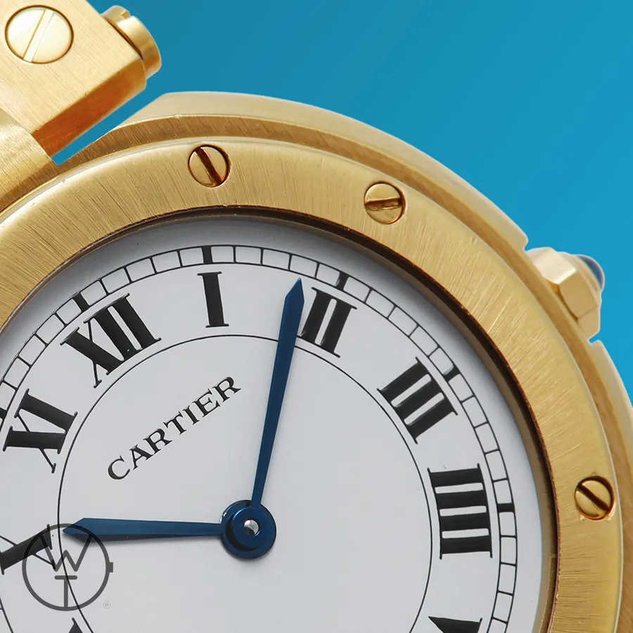 Cartier Santos 8191 33mm Yellow gold White 2