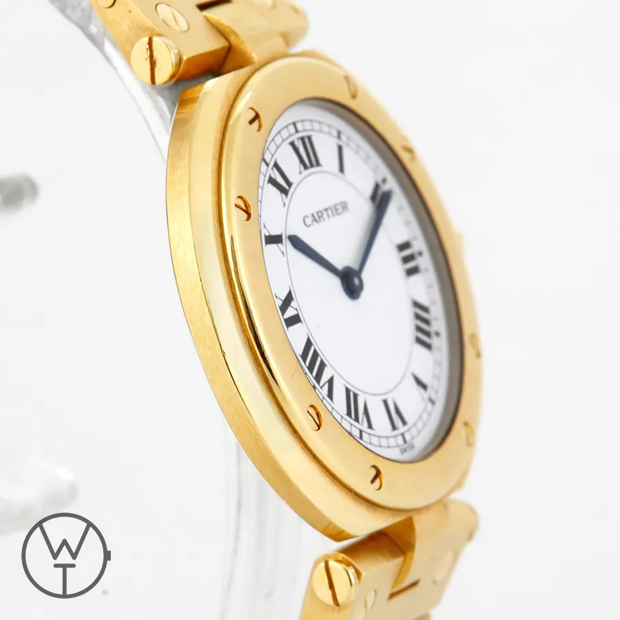 Cartier Santos 8191 33mm Yellow gold White 6